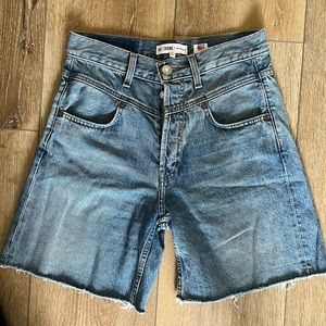 Re/done original mom denim shorts